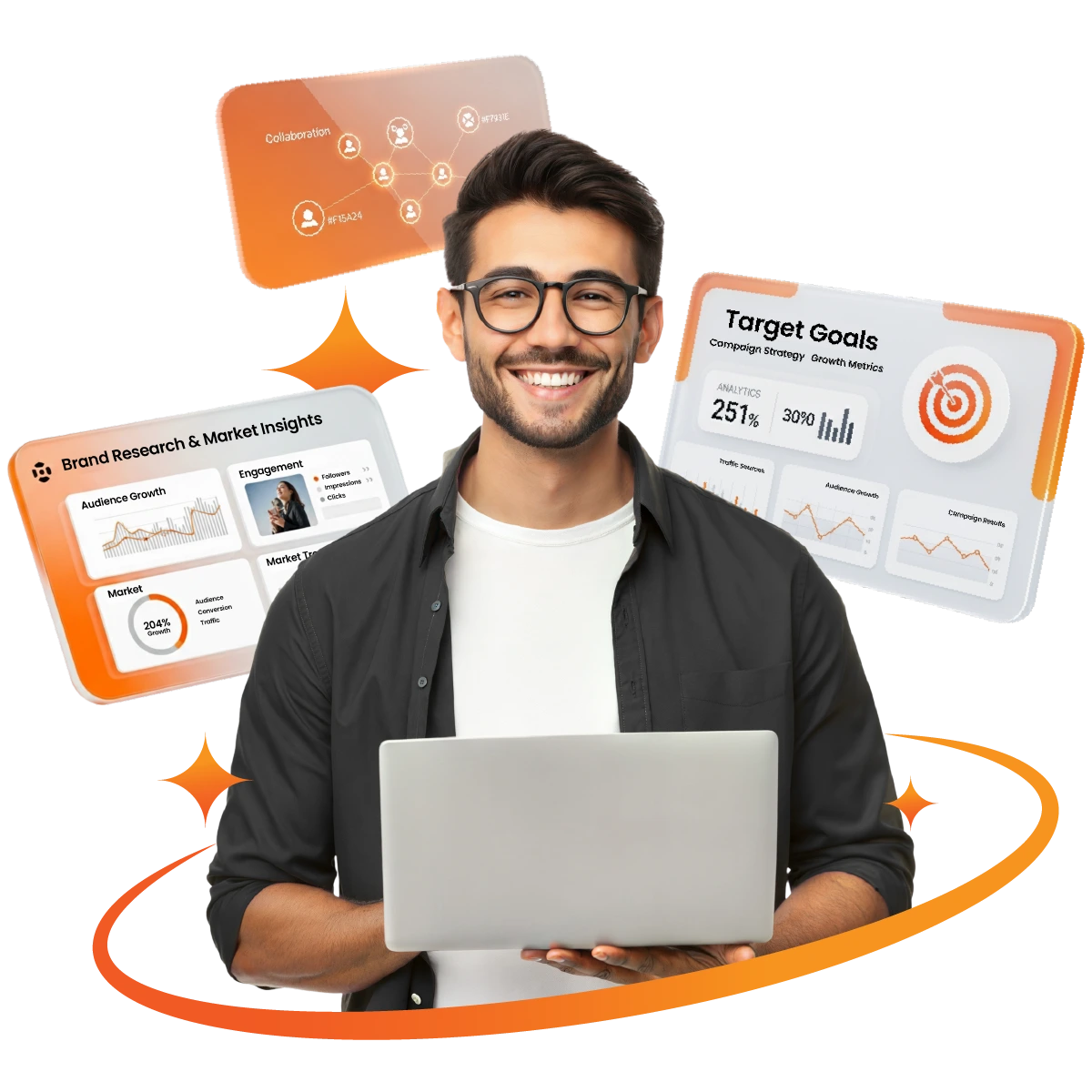 Strategic planning process whiteboard